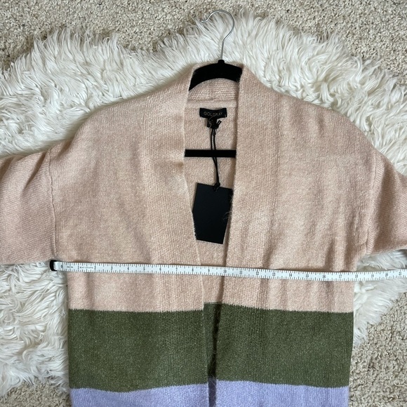 [Goldray] Chunky Knit DusterColor Block Cardigan NWT - Picture 7 of 9